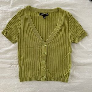 Olive green button up shirt